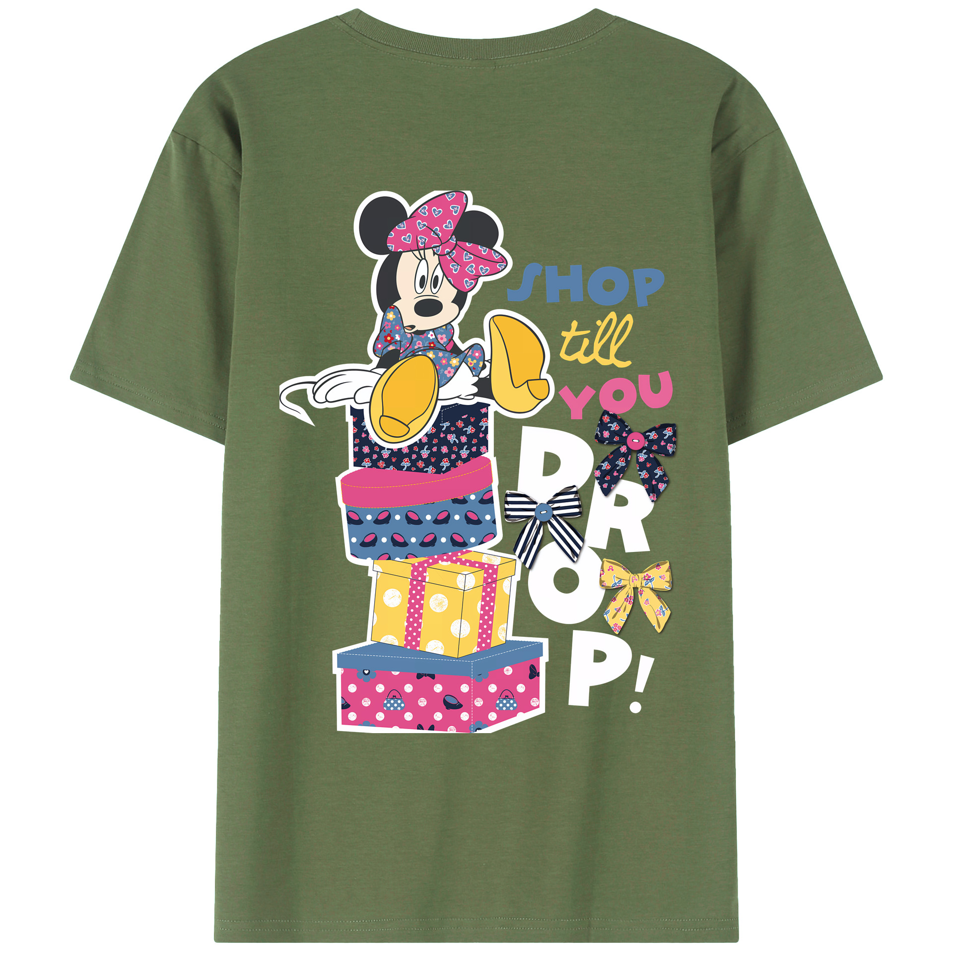 （画像用） ミッキーマウス Mickey Mouse 綿100％ メンズ半袖Tシャツ（バックプリント） 通気性